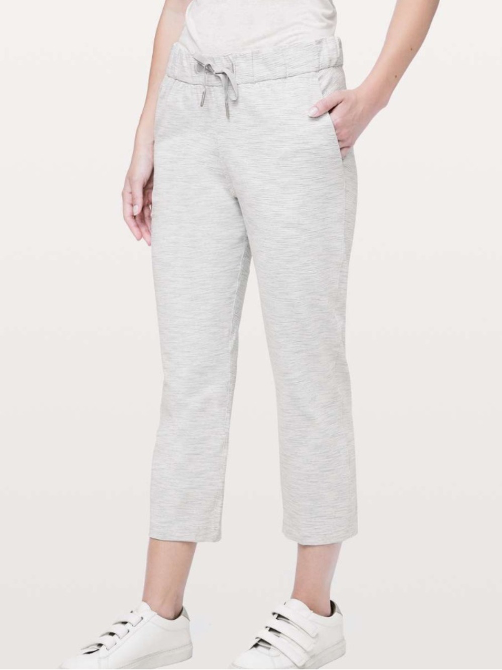 Lululemon On The Fly Crop 23"- Wee Are From Space Nimbus Battleship